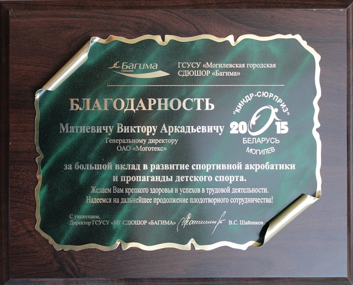 Благодарность-2015